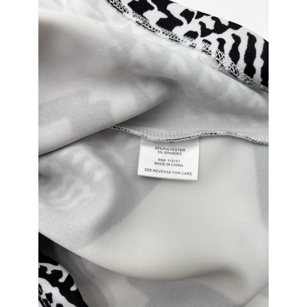 Romeo & Juliet Couture Dress Small Black White Geometric Bodycon Sheath Chic NWT - Picture 9 of 12